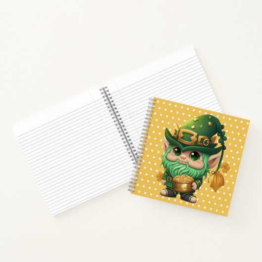 ADORABLE NIEDLICH SMILIING IRISH LEPRECHAUN NOTIZBLOCK (Innenseite)