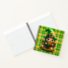 ADORABLE NIEDLICH SMILIING IRISH LEPRECHAUN NOTIZBLOCK