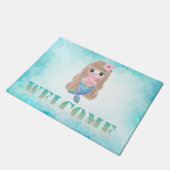 Adorable Niedliche Babymaid, Meer Fußmatte (Schrägansicht)