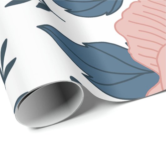 Adorable niedliche Blumen Rosa und Brautparty der Geschenkpapier (Rolleneckpunkt)