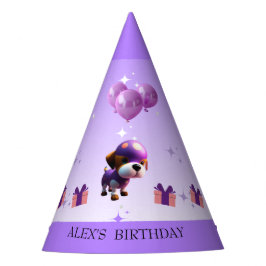 Adorable Niedliche Hunde zum Geburtstag Partyhütchen