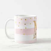 Adorable Niedliche Katze Kitten Kitty Girl Pink Kaffeetasse (Links)