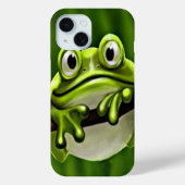 Adorable Niedliche Lächeln Grünen Frosch im Baum Case-Mate iPhone Hülle (Rückseite)