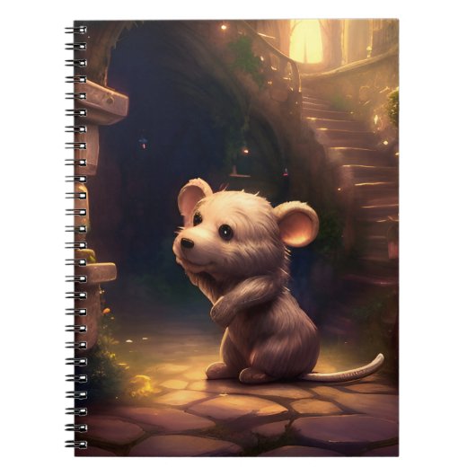Adorable Niedliche Maus Notizblock (Vorderseite)