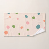 Adorable niedliche Polka Punkte moderne rosa grün Badhandtuch Set (Handtuch)