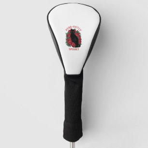 Adorable Niedliche schwarze Katze, sauber gesproch Golf Headcover