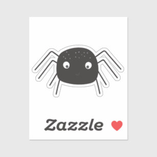 Adorable niedliche Spinnenaufkleber Aufkleber