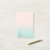 Adorable Niedliche Vögel in Liebe Post-it Klebezettel (Auf Schreibtisch)