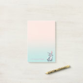 Adorable Niedlicher Cartoon Bunny Post-it Klebezettel (Auf Schreibtisch)