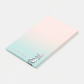 Adorable Niedlicher Cartoon Bunny Post-it Klebezettel (angewinkelt)