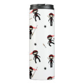 Adorable Ninja Muster Thermosbecher (Rückseite)