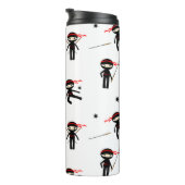 Adorable Ninja Muster Thermosbecher (Nach rechts gedreht)