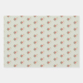 Adorable Nordic Christmas Sled und Branch Geschenkpapier Set (Vorderseite)