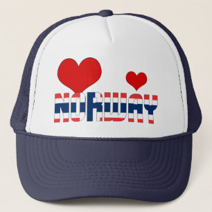 Adorable Norwegen Flag Herz Patriotic Truckerkappe