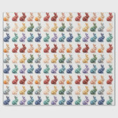 Adorable Oaster Bunnies Gift Wrap Geschenkpapier (Flach)