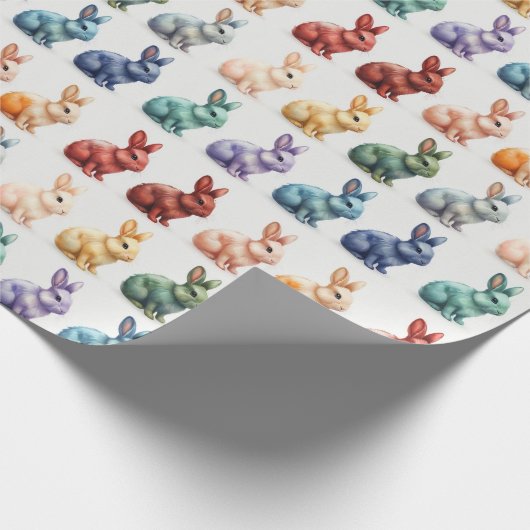 Adorable Oaster Bunnies Gift Wrap Geschenkpapier (Ecke)