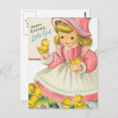 Adorable Oaster Little Girl Postkarte (Vorne/Hinten)