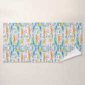 Adorable Ocean Love Pattern | Cute Fish & Starfish Badehandtuch (Badehandtuch)