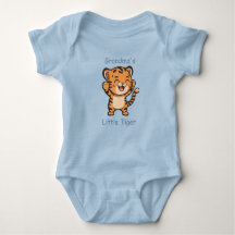 Adorable Oma's Little Tiger Custom Blue
