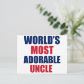 Adorable Onkel Postkarte (Stehend Vorderseite)