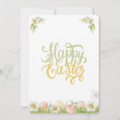 Adorable Orange Cat Bunny Oaster individuell einst Einladung (Rückseite)