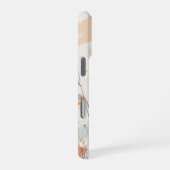 Adorable Orange Cat Illustration Personalisiert iPhone Hülle (Rechte Seite)