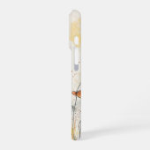 Adorable Orange Cat Illustration Personalisiert iPhone Hülle (Linke Seite)