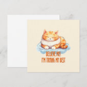 Adorable Orange Tabby Cat - Ich versuche mein Best (Vorne/Hinten)