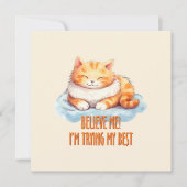 Adorable Orange Tabby Cat - Ich versuche mein Best (Vorderseite)