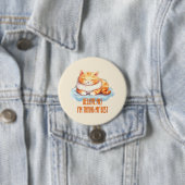 Adorable Orange Tabby Cat - Ich versuche mein Best Button (Beispiel)