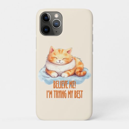 Adorable Orange Tabby Cat - Ich versuche mein Best Case-Mate iPhone Hülle (Rückseite)