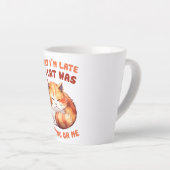 Adorable Orange Tabby Cat - Sorry, ich bin spät Milchtasse (Rechte Ecke)