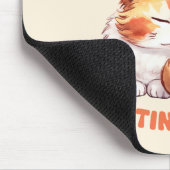 Adorable Orange Tabby Cat - Sorry, ich bin spät Mousepad (Ecke)