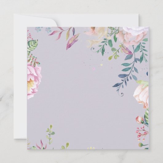 Adorable Oster Einladung (Rückseite)