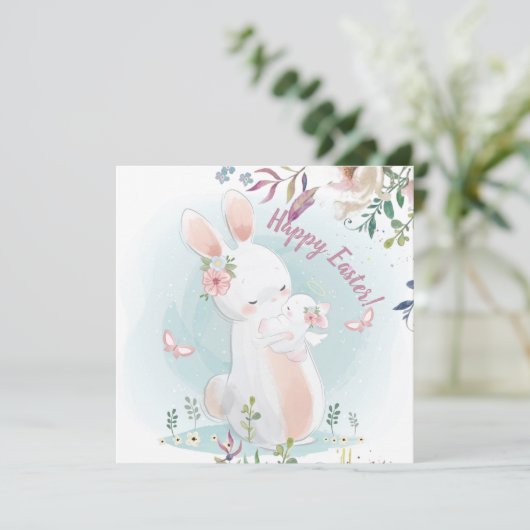 Adorable Oster Einladung (Stehend Vorderseite)