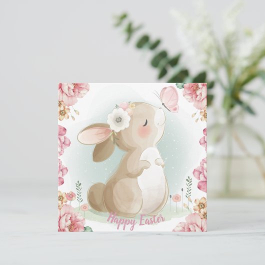 Adorable Oster Einladung (Stehend Vorderseite)