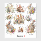 Adorable Osterbände mit Blume Aufkleber (Blatt)