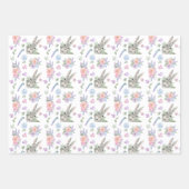 Adorable Osterblüte Frühlingspastel Blume Akzente Geschenkpapier Set (Vorderseite 3)