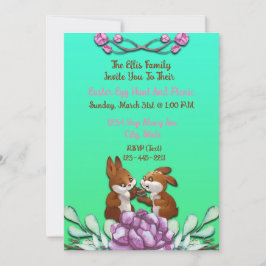 🐰 Adorable Osterbrunch & Eierjagd Einladung