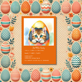 Adorable Osterkätzchen im farbenfrohen Ei