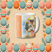 Adorable Osterkätzchen im farbenfrohen Ei Kaffeetasse