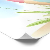 Adorable Osterkätzchen im farbenfrohen Ei Poster (Ecke)