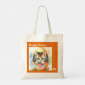 Adorable Osterkätzchen im farbenfrohen Ei Tragetasche (Rückseite)