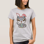 Adorable Osterkatze T-Shirt (Vorderseite)