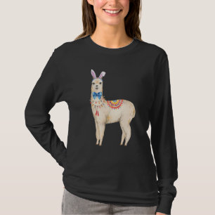 Adorable Osterlama Bunny Ears Llama Bow Krawatte G T-Shirt