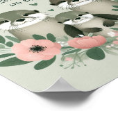 Adorable Otter Boho Mama Vater und Baby Poster (Ecke)