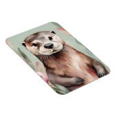 Adorable Otter Boho Wasserfarbe Magnet (Rechte Seite)