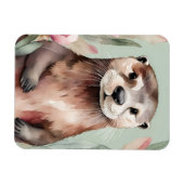 Adorable Otter Boho Wasserfarbe Magnet (Horizontal)