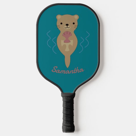 Adorable Otter Pickleball Paddle (Vorderseite)