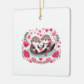 Adorable Otter pun Keramikornament (Links)